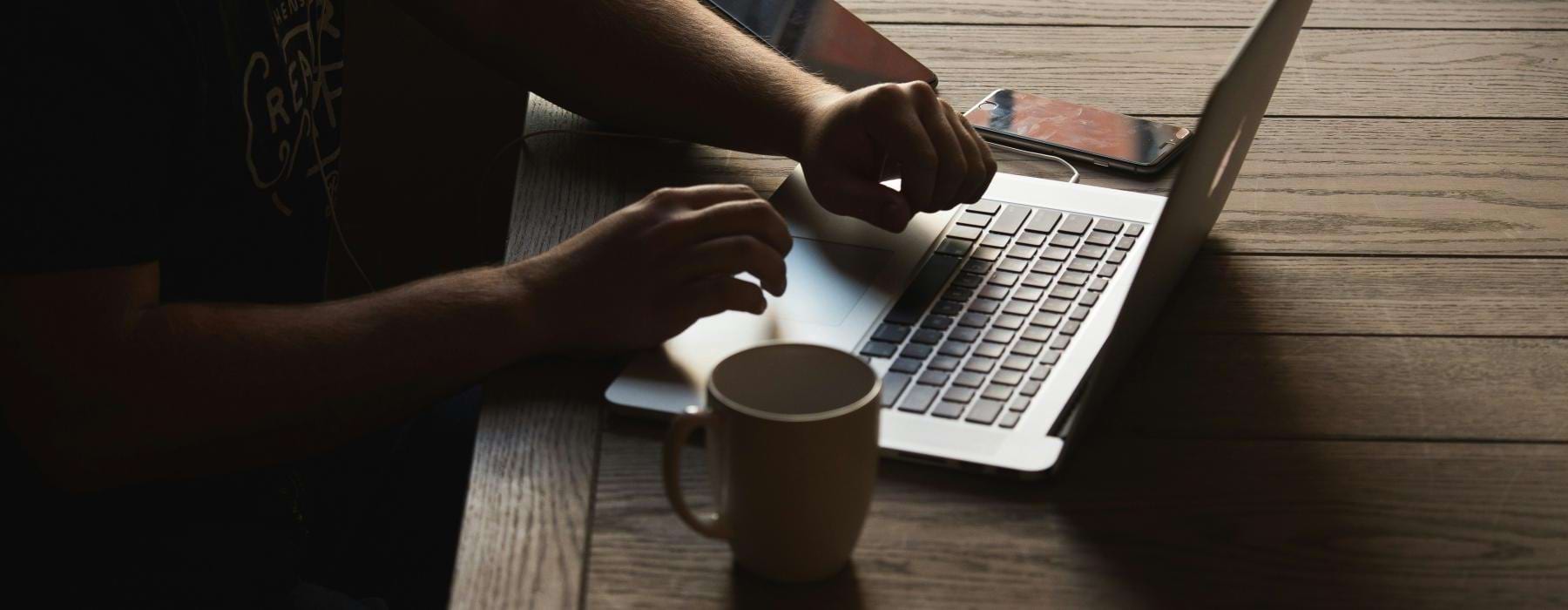 a person using a laptop
